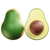 3d icon avocado