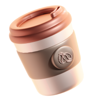 3d icon cup coffee